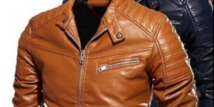 Multicolor Mens Leather Jacket