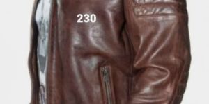 Solid Brown Mens Leather Jacket
