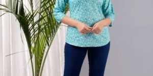 Ladies Printed Rayon Shorts Kurta