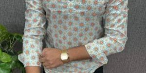 Mens Party Wear Cotton Kurta Shirt