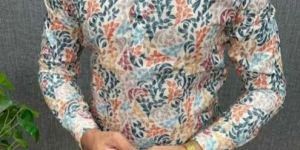 Mens Stylish Full Sleeves Kurta Shirt