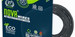 6 Sq Mm Nova Wires Black High Class PVC Insulated Cables