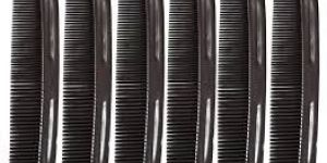 Black Plastic Hair Combs