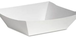 White Paper Food Tray