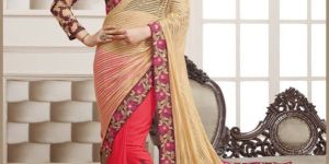 Ladies Wedding Wear Embroidery Saree