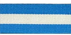 SKY BLUE WHITE NIWAR BARABAR PATTI