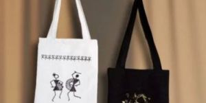 Printed Cotton Shoulder Bag