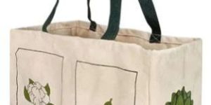 Printed Cotton Vegetable Bag