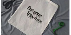 White Cotton Shopping Bag
