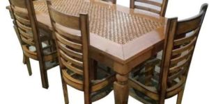 Rectangular Wooden Dining Table Set