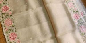 Pure Organza Embroidery Saree