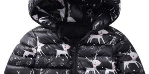 Toddler Boys Printed Hooded Jacket