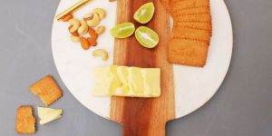 Wood and Marble Chopping Board