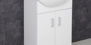 White Ceramic Cabinet Wash Basin