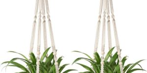 Macrame White Plant Hanger