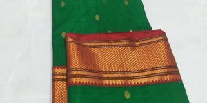 Green Katan Silk Saree