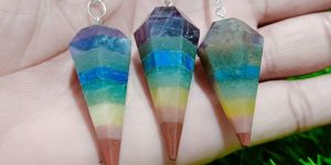 Seven Chakra Crystal Pendulum