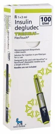 Tresiba Flextouch Insulin Degludec, 100U/Ml, 3 Ml