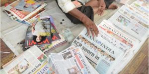 Waste Old Newspaper Scraps