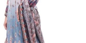 Ladies Designer Satin Kurti Set