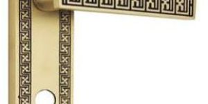 Swastik Brass Mortise Handle