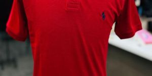 Red Cotton Men T-Shirt