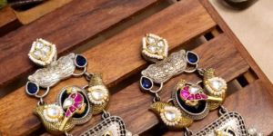 Kundan Chand Earrings