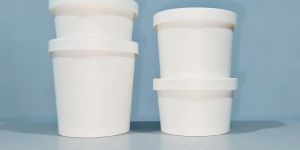 Round White Paper Food Container