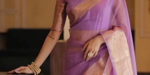 Banarasi Dyeable Organza Silk Border Saree