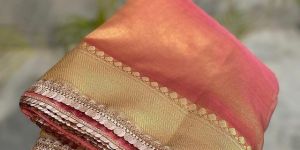 Banarasi Dyeable Tissue Lace Saree