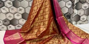 Banarasi Kora Muslin Tanchui Saree