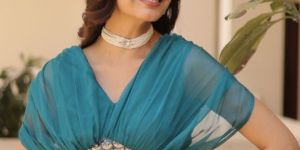 AF5097 Ladies Teal Full Stitched Lehenga Choli