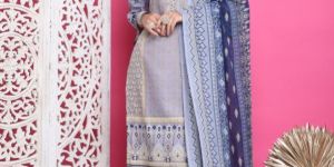 AF5108 Ladies Sky Blue Salwar Kurta Dress Material