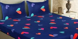Fancy Cotton Double Bedsheet