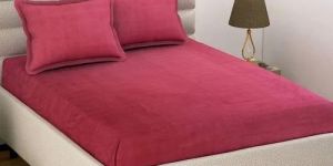 Plain Cotton Double Bedsheet