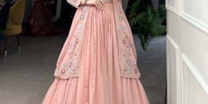 Georgette Indo Western Lehenga Choli with Jacket