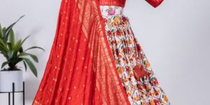 Navratri Dola Silk Lehenga