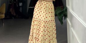 Polka Dot Crop Top & Skirt Co-Ord Set