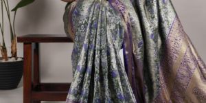 Zari Weaving Jacquard Silk Saree