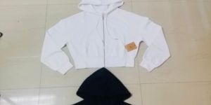 Plain Zipper Kids Fleece Winter Jacket