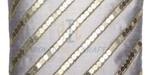 Silk Beaded Cushion Covers
