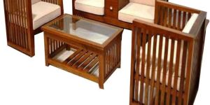 Four Seater Wooden Sofa Set
