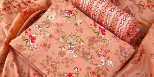 Ladies Unstitched Cotton Suit Fabric