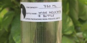 750 Ml Wide Neck Glass Water Bottle