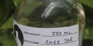 Glass Ghee Jar