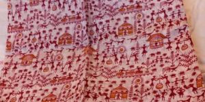 Printed Linen Saree