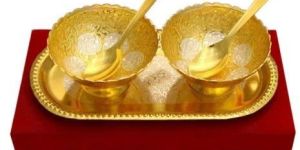 Silver and Gold Plated Bowl Set