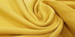 Yellow Plain Cotton Fabric
