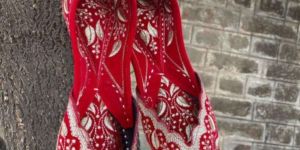 Ladies Red Punjabi Jutti