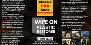 classic pro care Vinyl Rubber & Plastic Restorer ( Extreme black)
